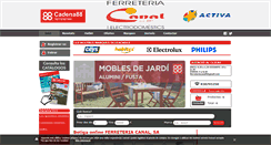 Desktop Screenshot of ferreteriacanal.net